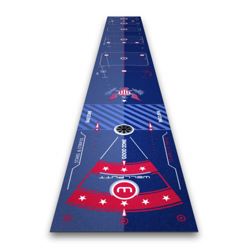 WellPutt Golf Stars and Stripes 13' Training Mat - Image 1