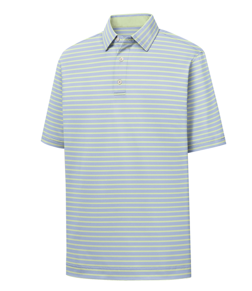 FootJoy Golf ProDry Lisle 2 Color Stripe Polo Shirt - Image 1