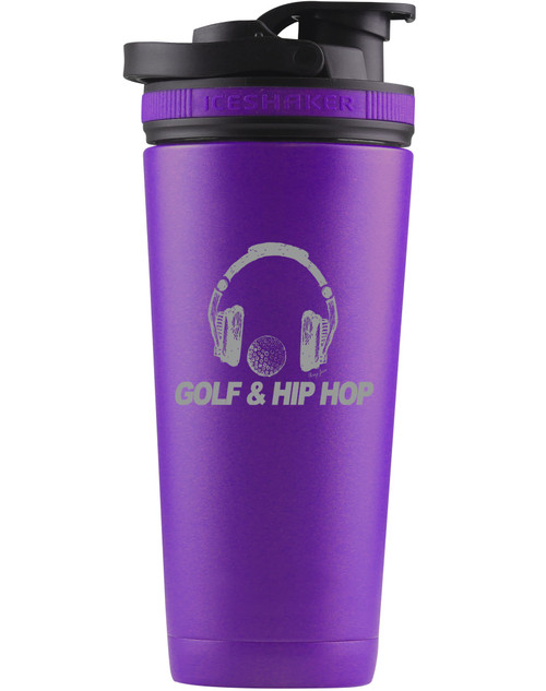 SwingJuice Golf & Hip Hop Ice Shaker Bottle 26 oz - Image 1