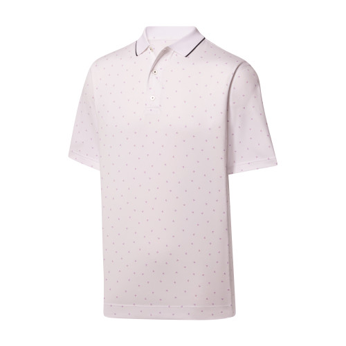FootJoy Golf Push Play Print Lisle Self Collar Polo Shirt - Image 1