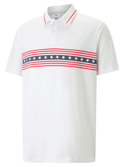 Puma Golf Volition Freedom Stripe Polo - Image 1