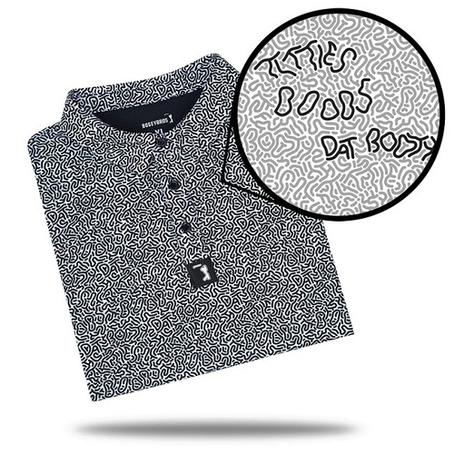 Bogey Bros Golf Hidden Words Polo - Image 1