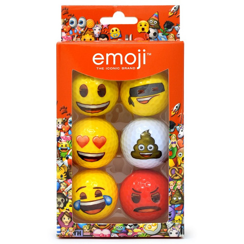 Emoji 6-Pack Golf Balls - Image 1