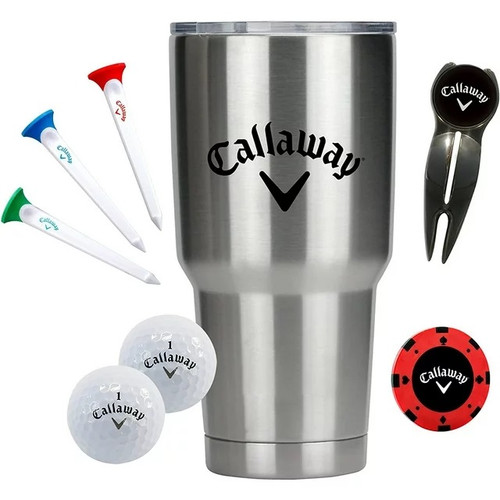 Callaway Golf Stainless Steel 30oz Tumbler Gift Set - Image 1