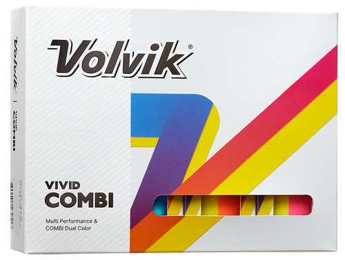 Volvik Vivid Combi Golf Balls - Image 1