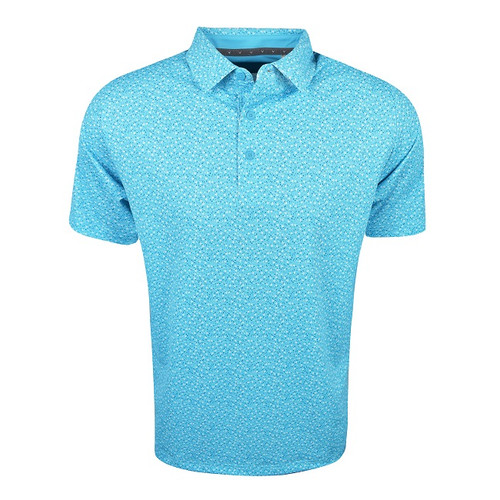 Callaway Golf Micro-Floral Print Polo Shirt - Image 1