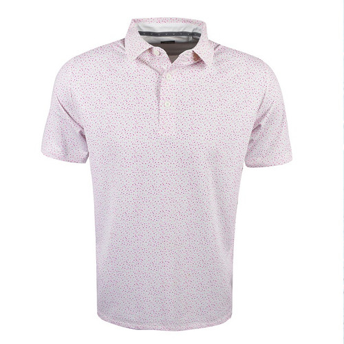 Callaway Golf Micro-Floral Print Polo Shirt - Image 1