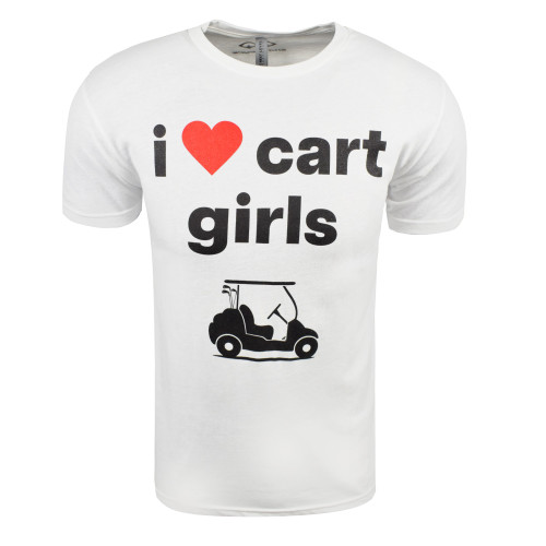 Snake Eyes Golf I Heart Cart Girls T-Shirt - Image 1