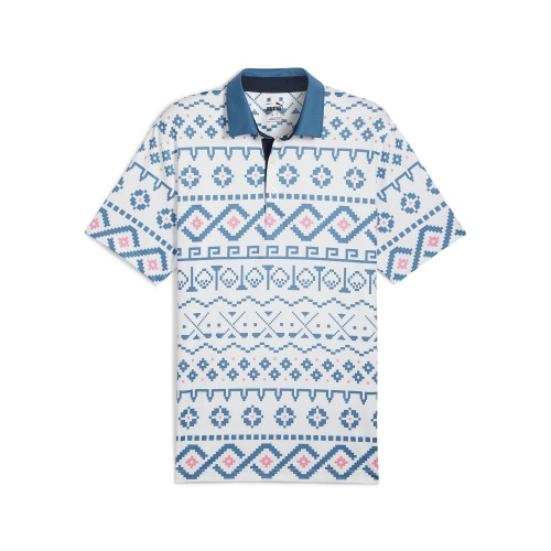 Puma Golf Fair Isle Print Polo - Image 1