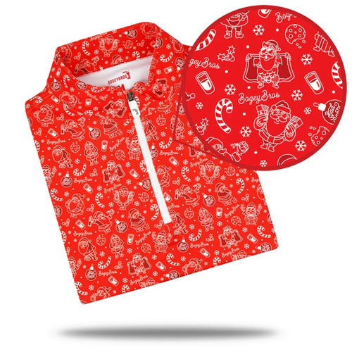 Bogey Bros Golf Bad Santa 2.0 1/4 Zip Pullover - Image 1