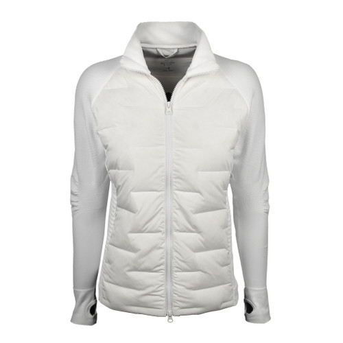 IBKUL Golf Ladies Solid Popcorn Stitch Zip Hoody Jacket - Image 1