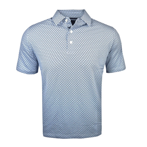 Callaway Golf All Over Gradient Chevron Print Polo - Image 1