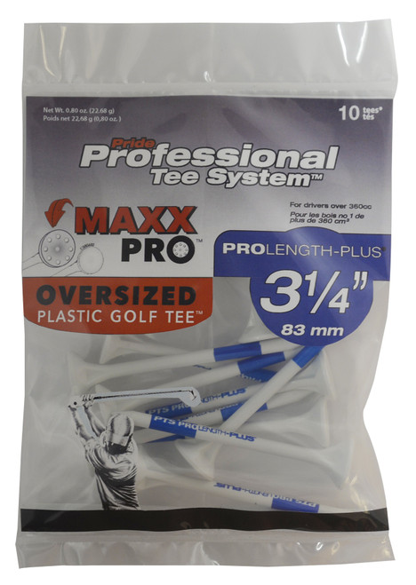 PrideSports Golf MaxxPro Oversized Plastic Tees (10 Pack) - Image 1