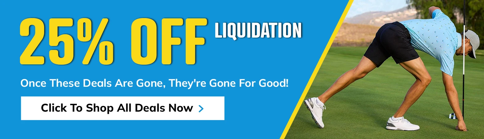 25% Off Golf Gear Liquidation! - desktop image