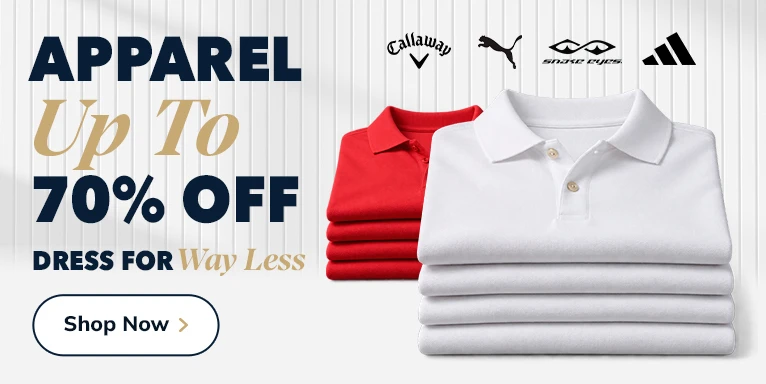 Save Up To 70% On Golf Apparel! Shop Now!
