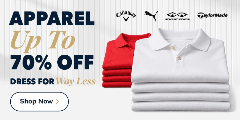 Save Up To 70% On Golf Apparel! Shop Now!