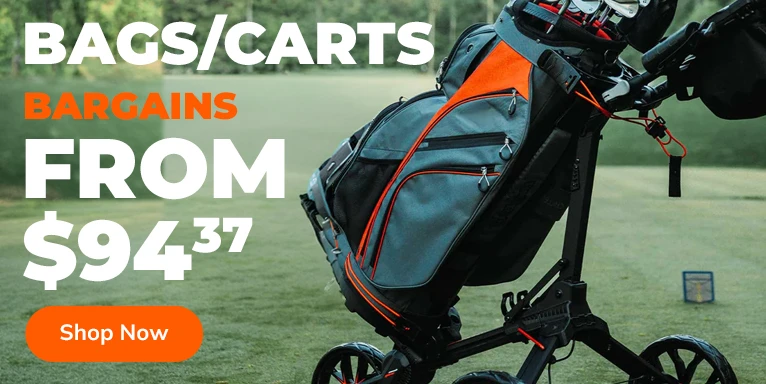 Golf Bags & Carts Starting At $94.37! Shop Now!