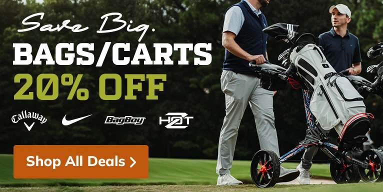 20% Off Golf Bags & Carts! Shop Now!