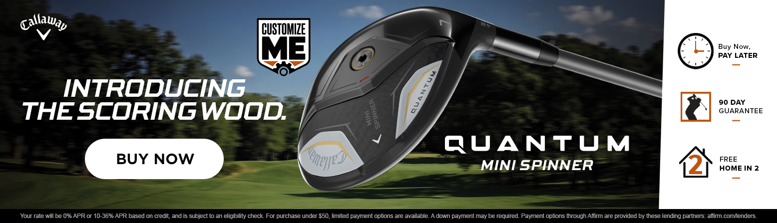 Callaway Quantum Spinner Mini Fairway Wood Now Available! Shop Now!
