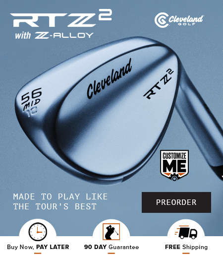 Cleveland Golf Clubs at Rock Bottom Golf brand page - mobile image
