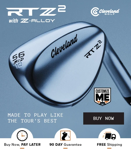 Cleveland Golf Clubs at Rock Bottom Golf brand page - mobile image