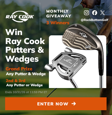 Sign Up For Your Chance To Win Rock Bottom Golf's Giveaway! Enter Now!