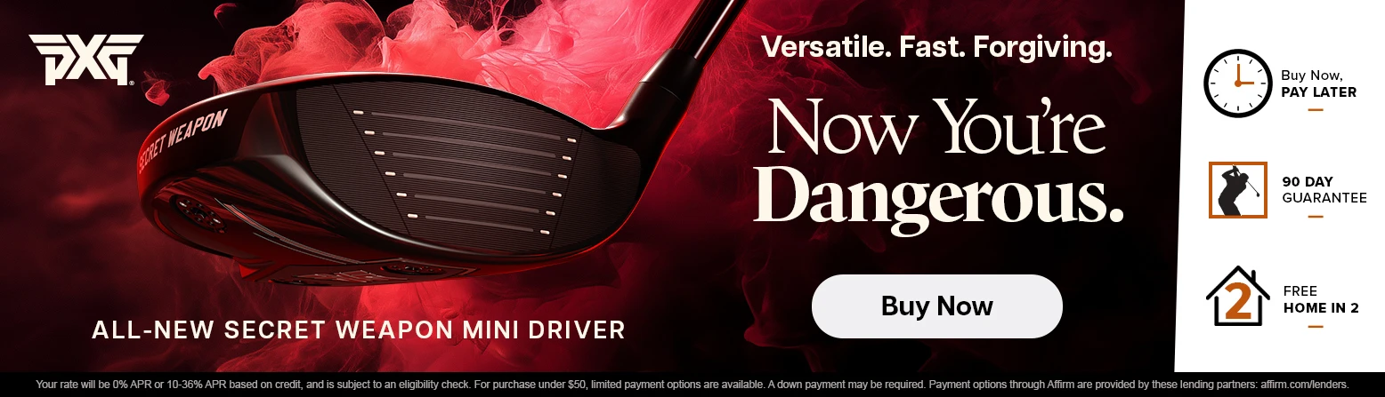 New PXG Secret Weapon Mini Drivers Now Available! Shop Now!