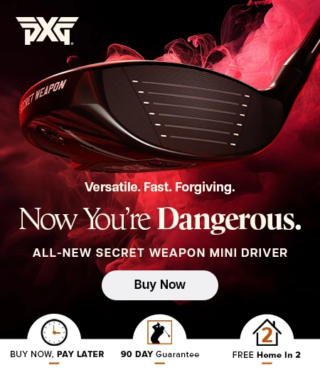 PXG Golf at Rock Bottom Golf brand page - mobile image