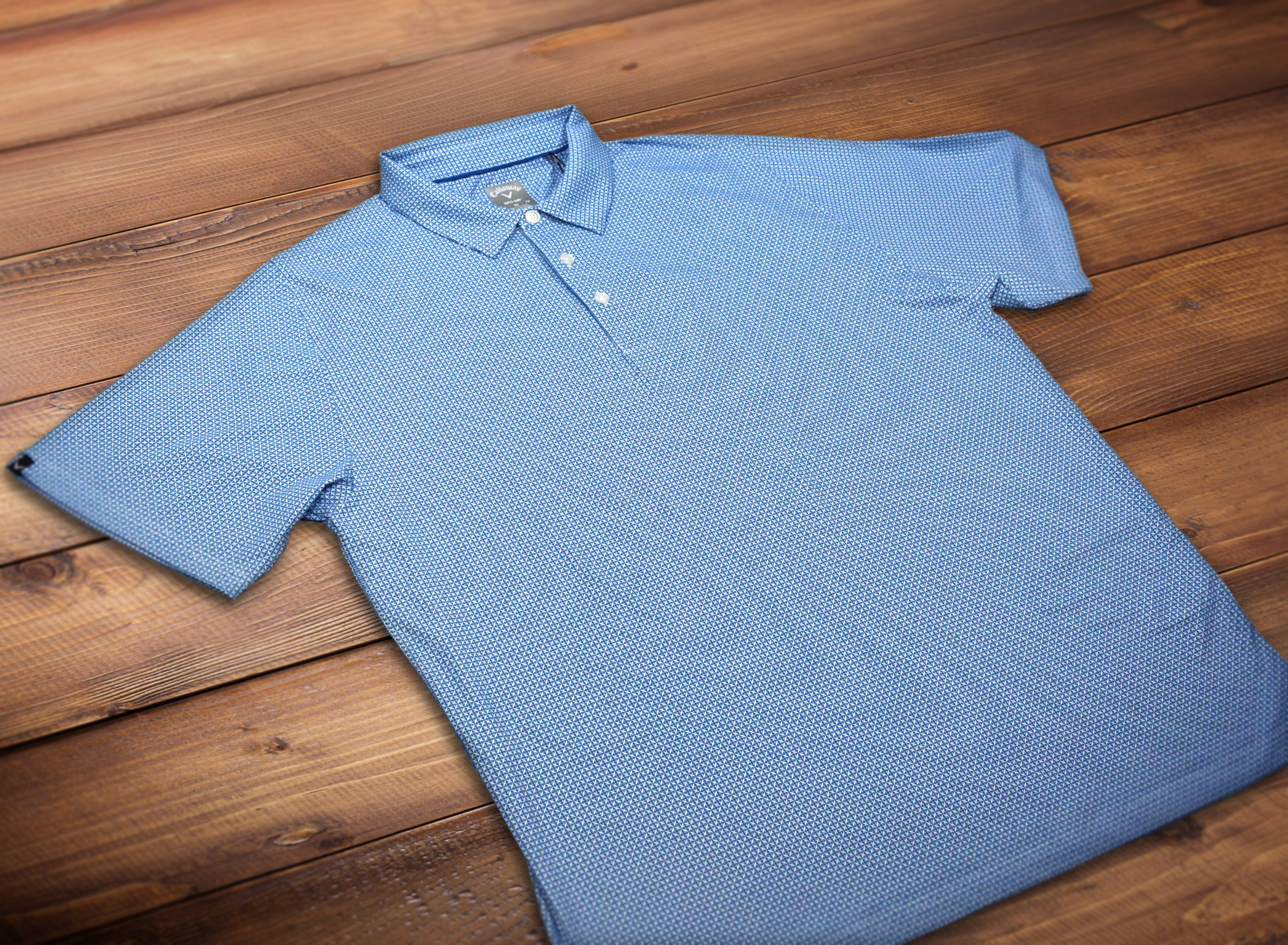 Chevron Foulard Print Polo