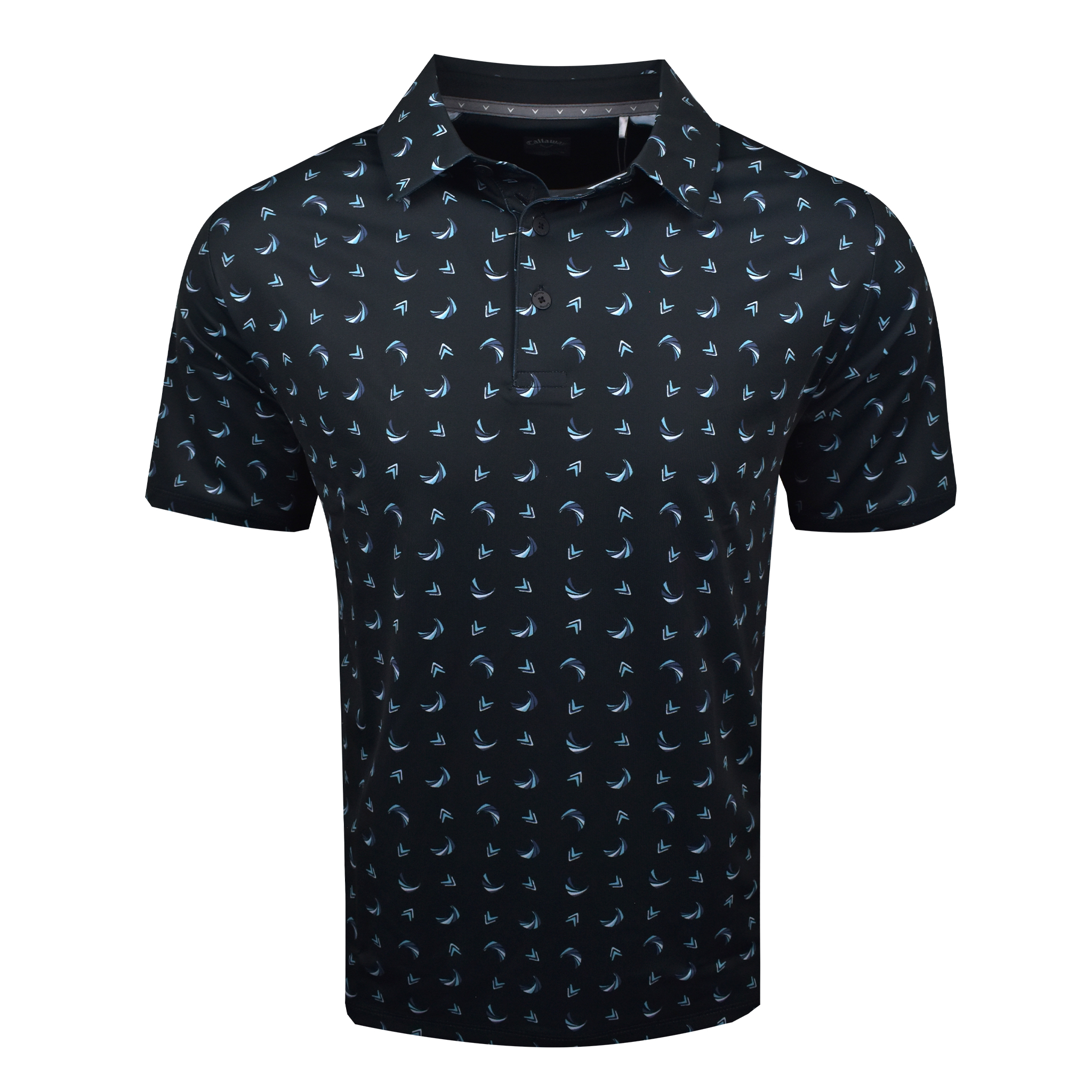 Callaway Golf Painted Chevron Trademark Print Polo