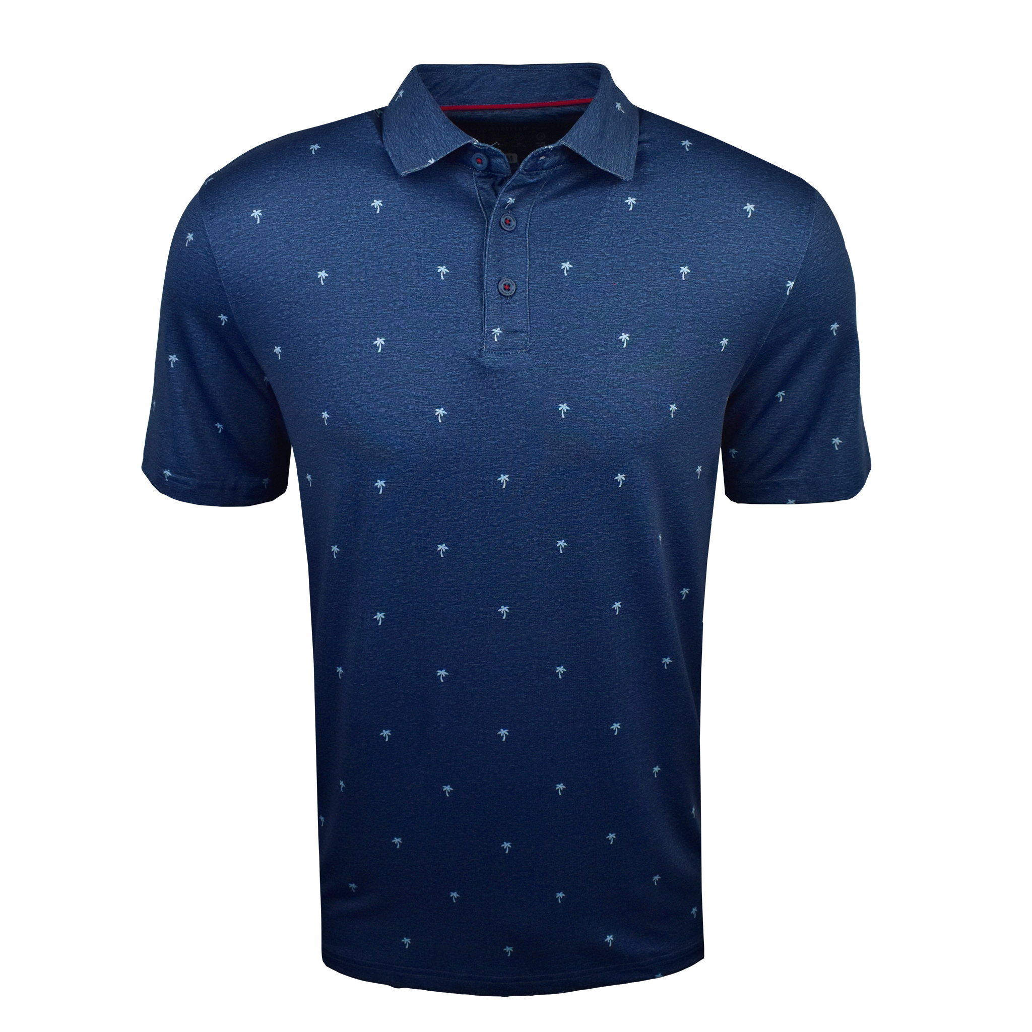Oahu Palm Print Performance Polo