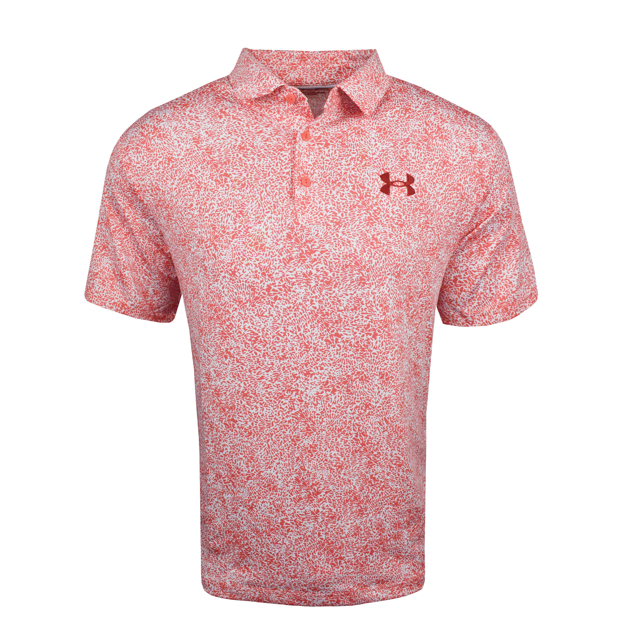 Under Armour Golf Playoff 3.0 Azalea Print Polo | RockBottomGolf.com