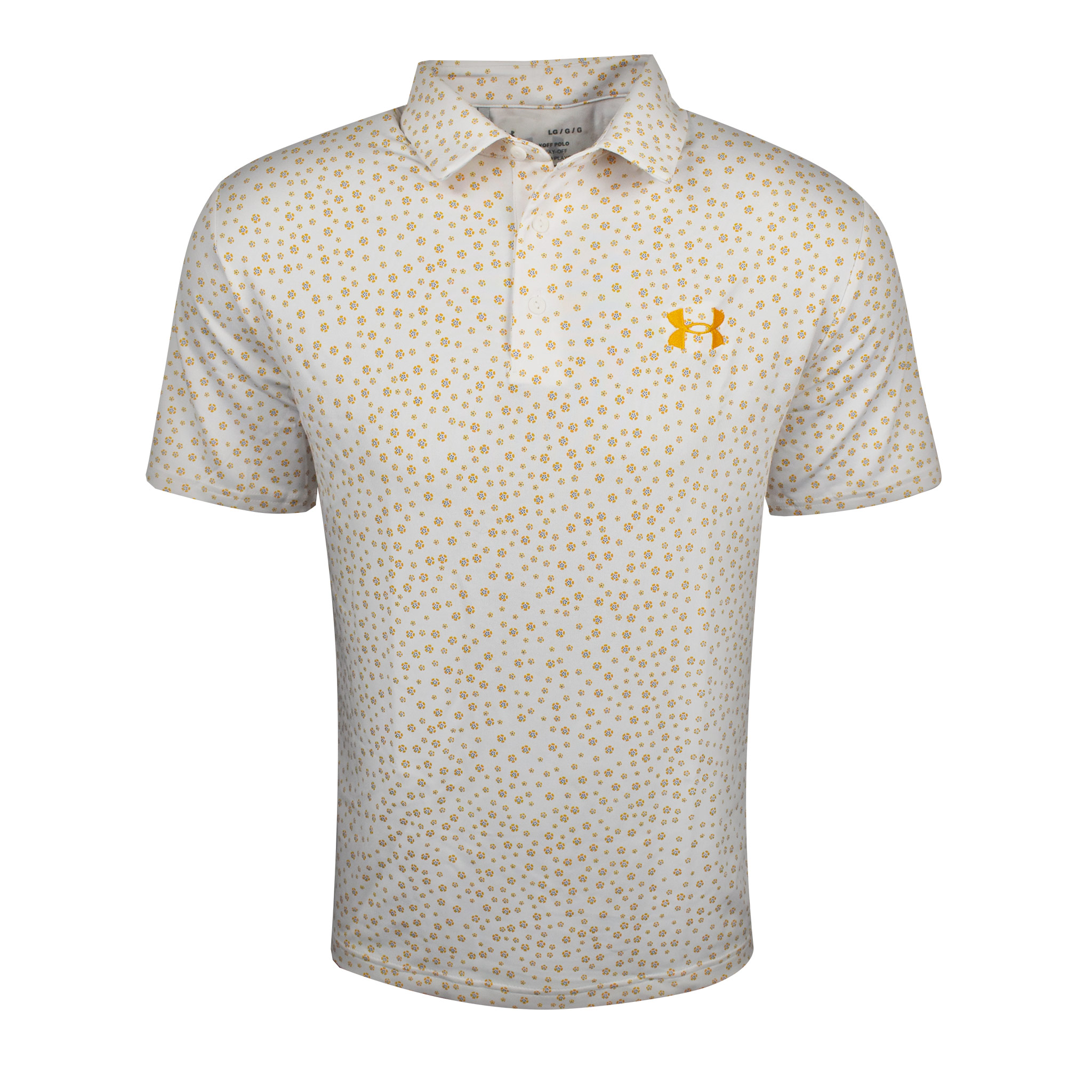Under Armour Golf Playoff 3.0 Fuse Print Polo White Extra Large