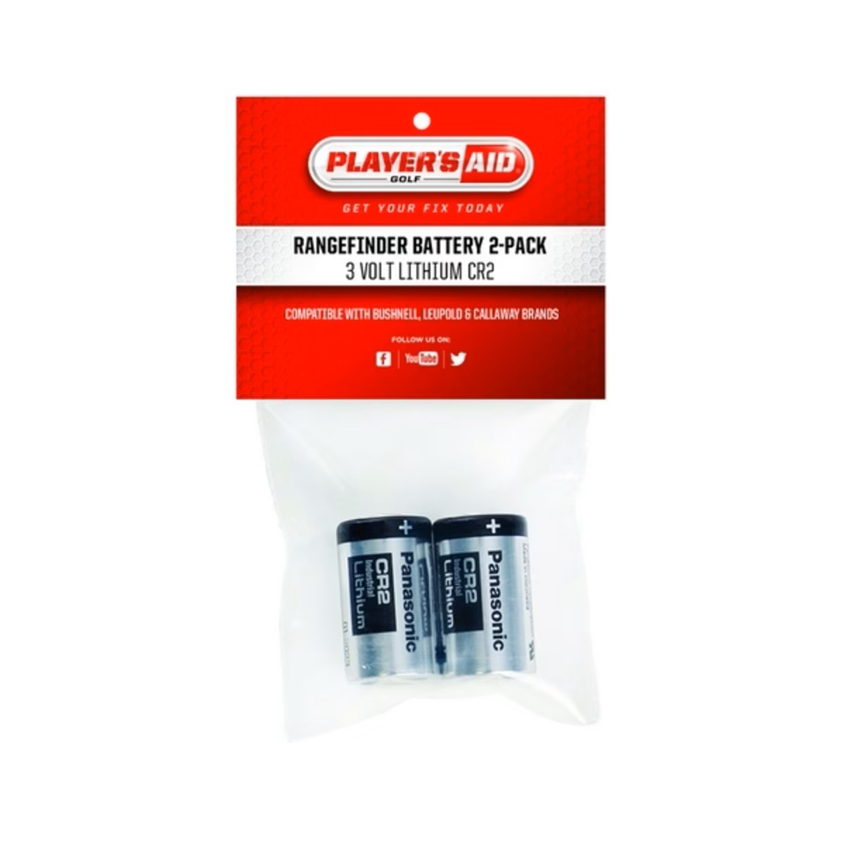 Players Aid Golf 3 Volt CR2 Rangefinder Batteries (2 Pack)