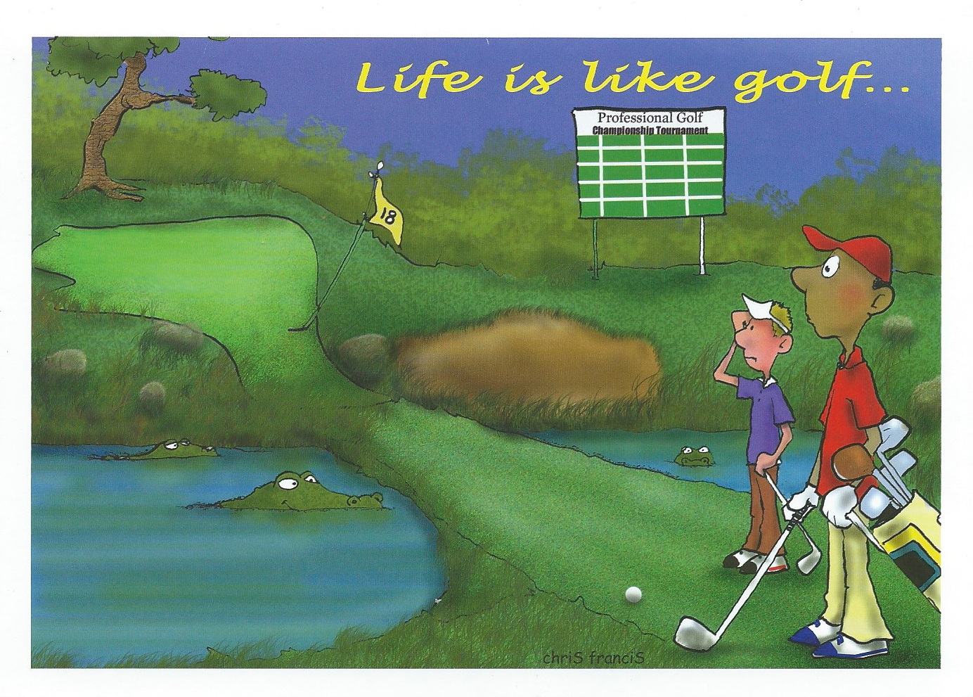 Golf Greeting Card