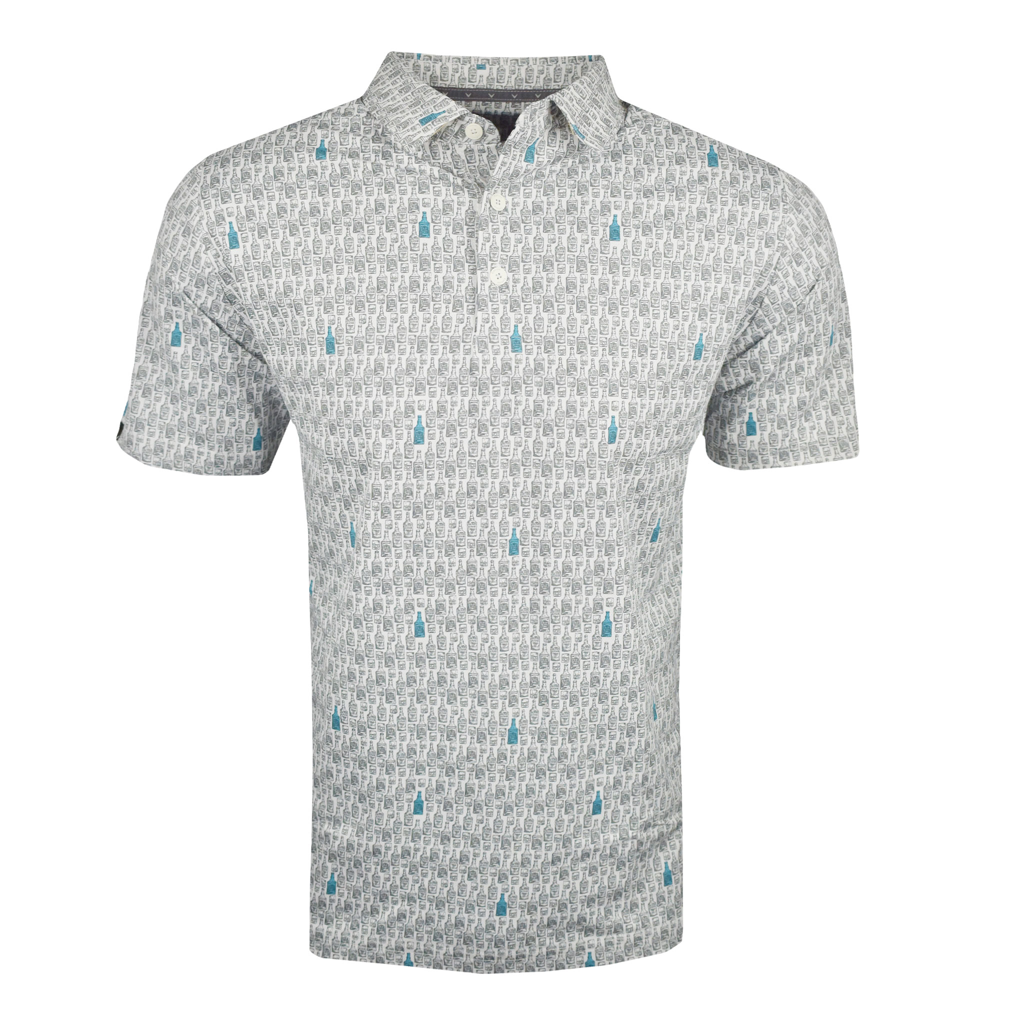 Callaway Golf Short Sleeve Scotch Novelty Print Polo