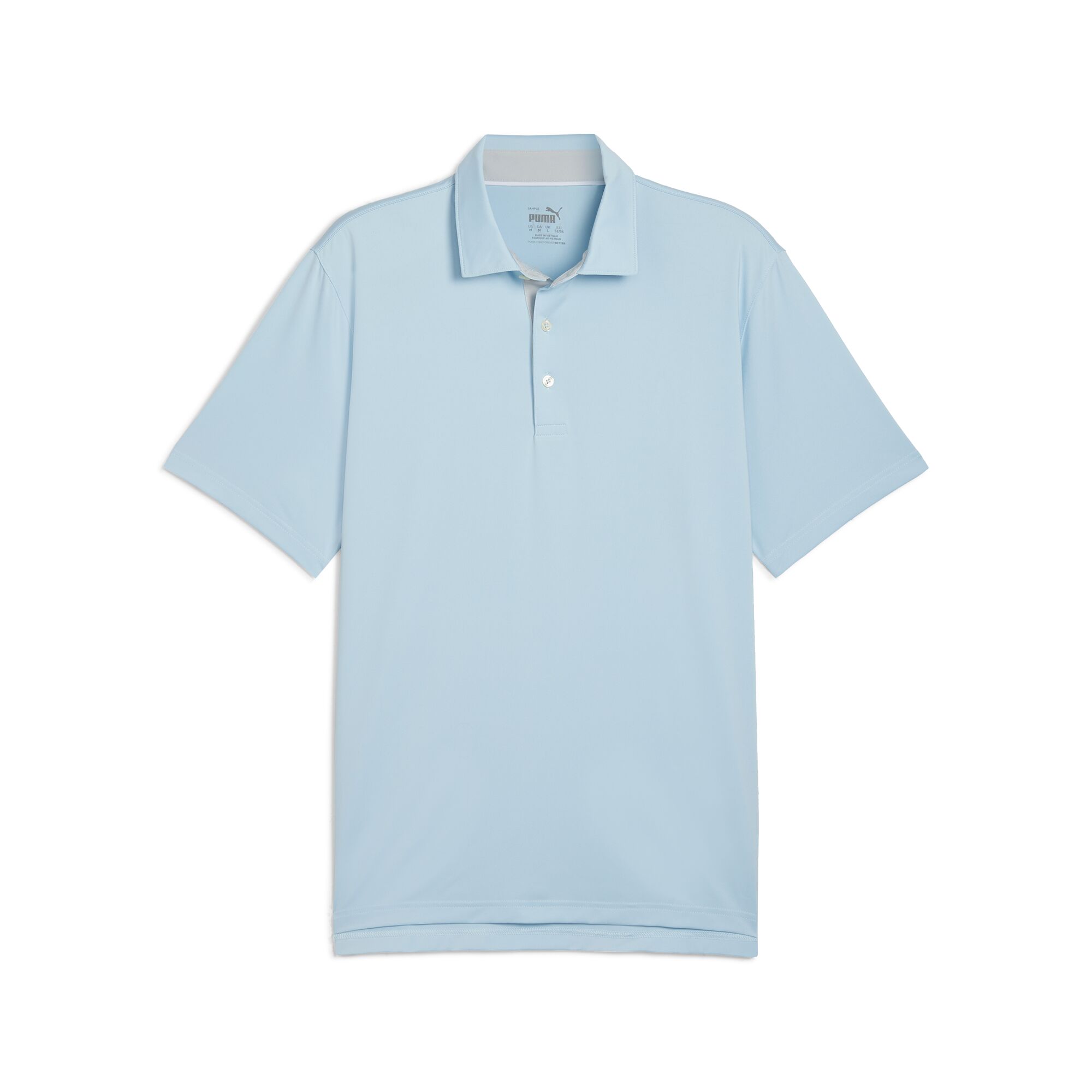 Puma Golf Mattr Brigade Polo Silver Sky/Ash Gray Small