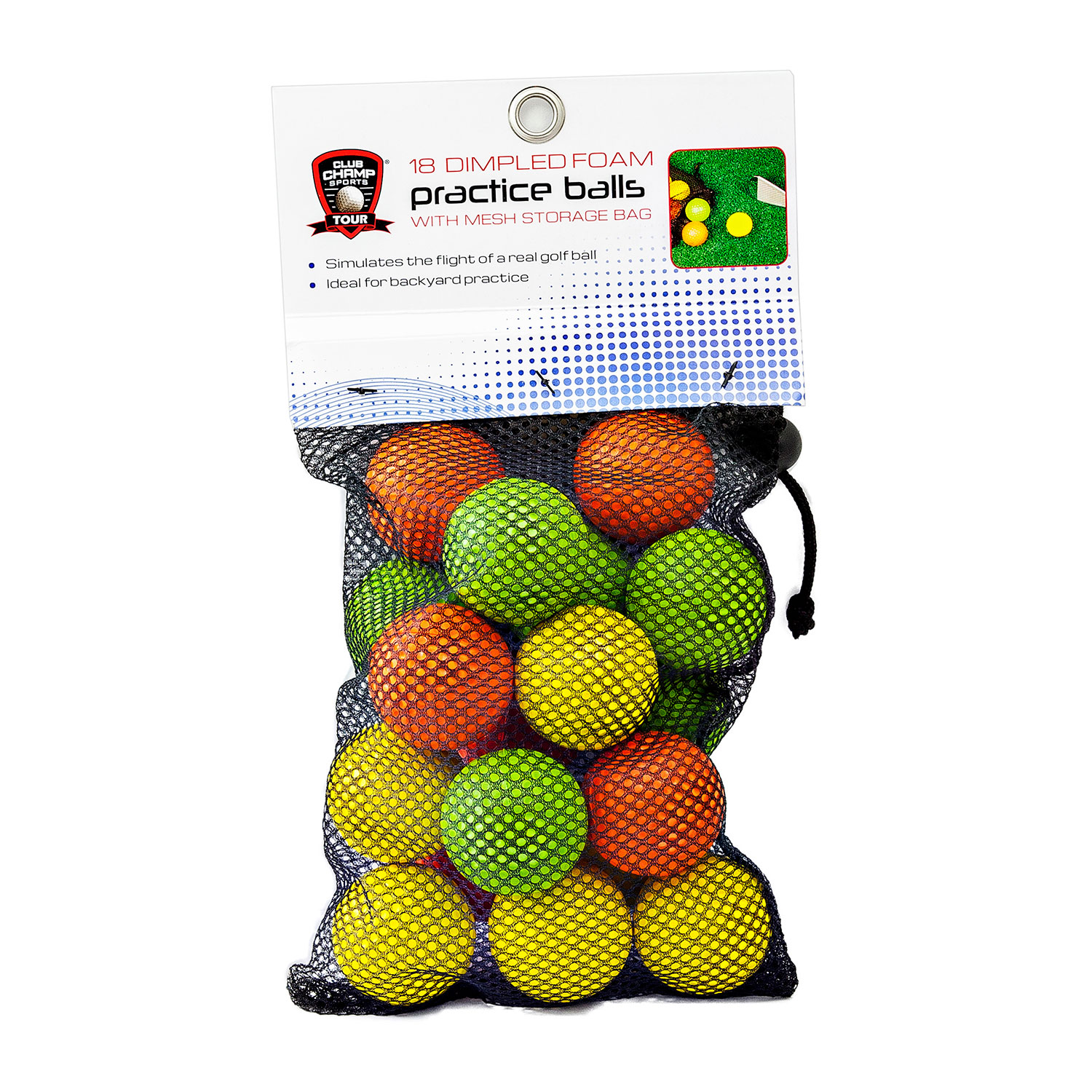 18 Assorted Foam Practice Balls