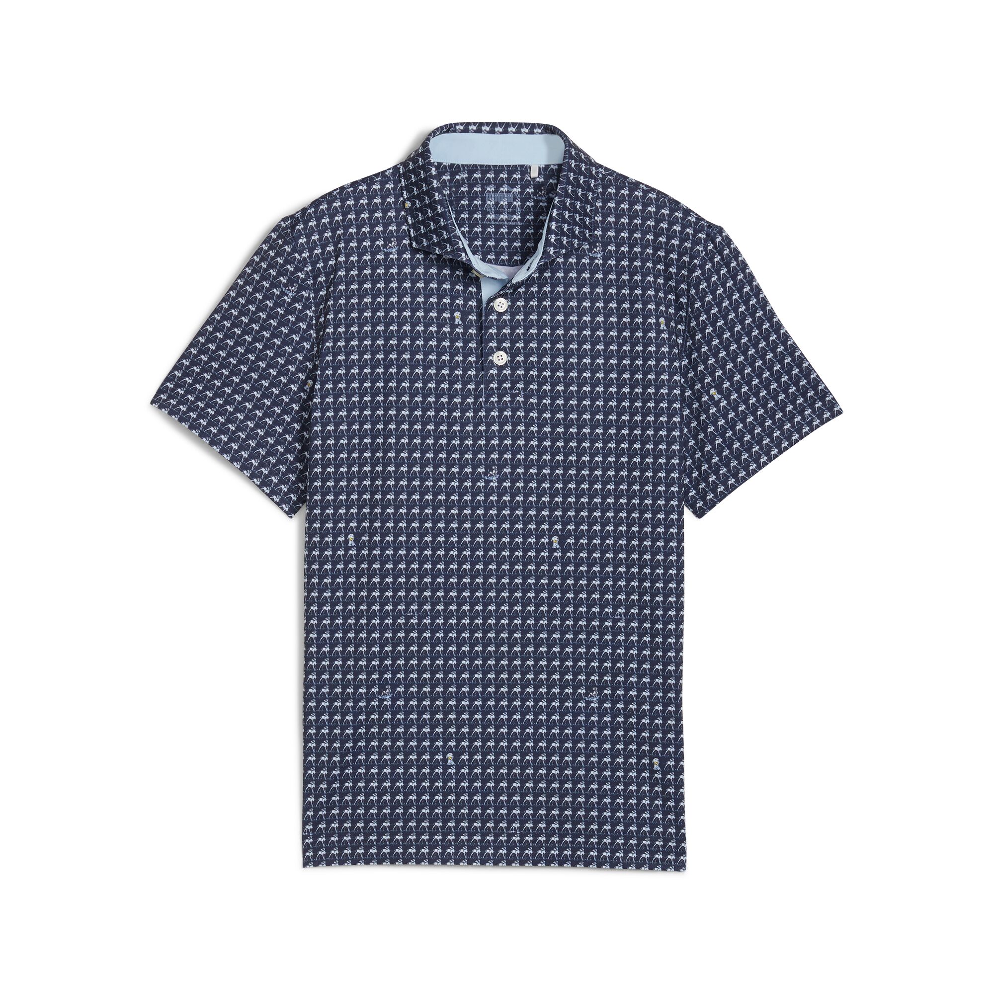 Puma Golf Junior Boys Mattr Pup Polo Deep Navy/Silver Mist Extra Large