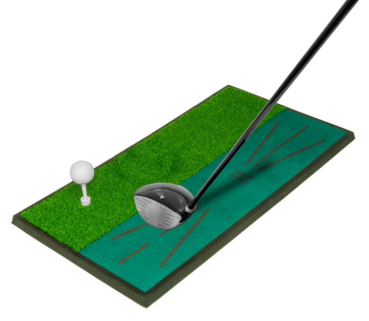Practice Mat With Swing Path Indicator
