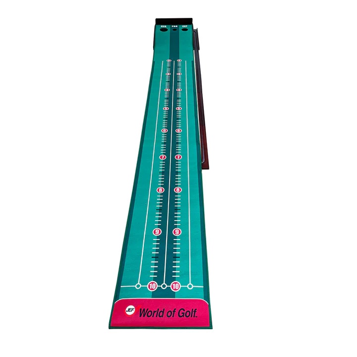 Deluxe Wooden 3-Hole Putting Mat