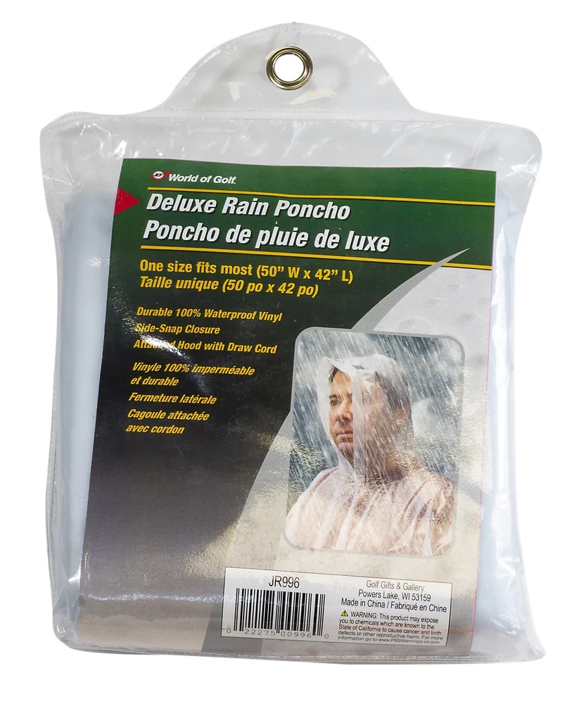 Deluxe Rain Poncho 2 Pack