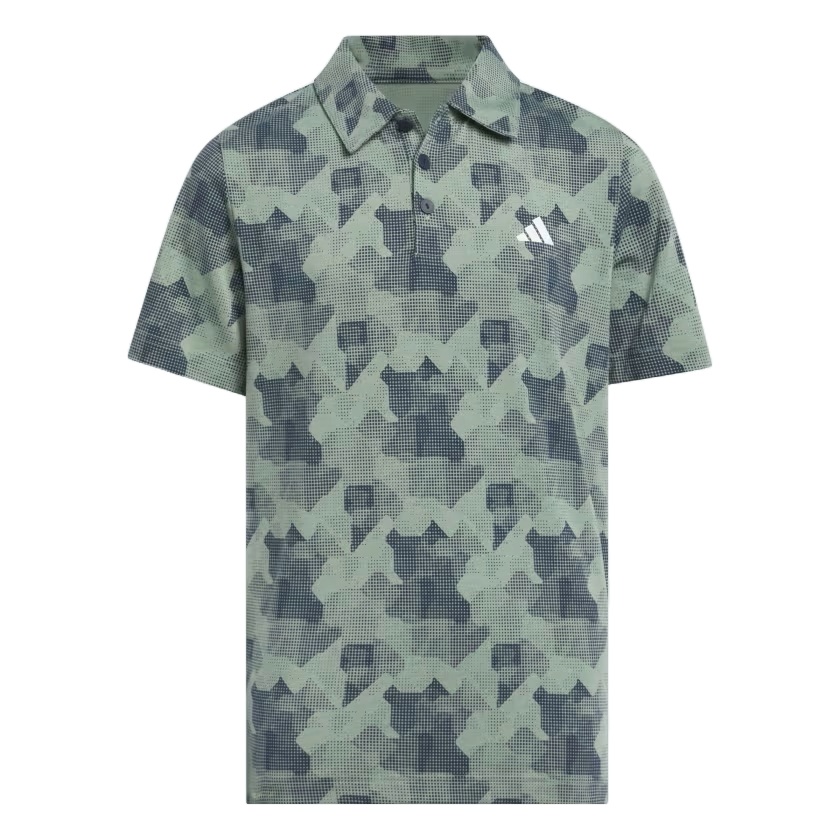 Boys Printed Scripted Polo