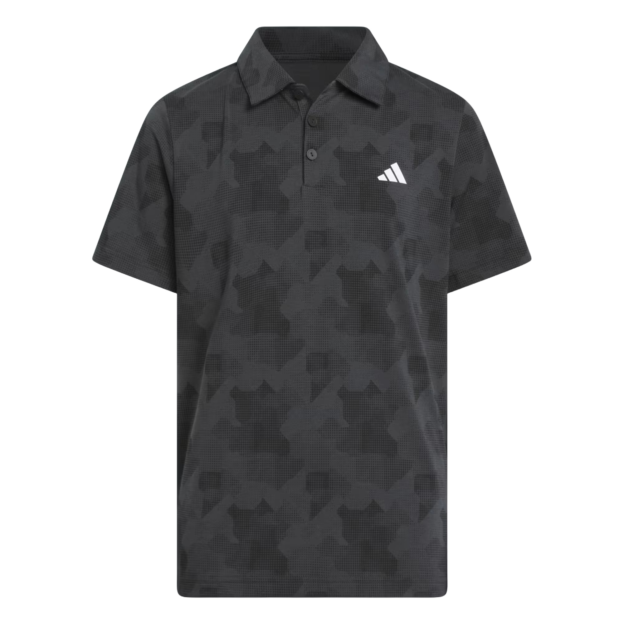 Adidas Golf Juniors Boys Printed Scripted Polo