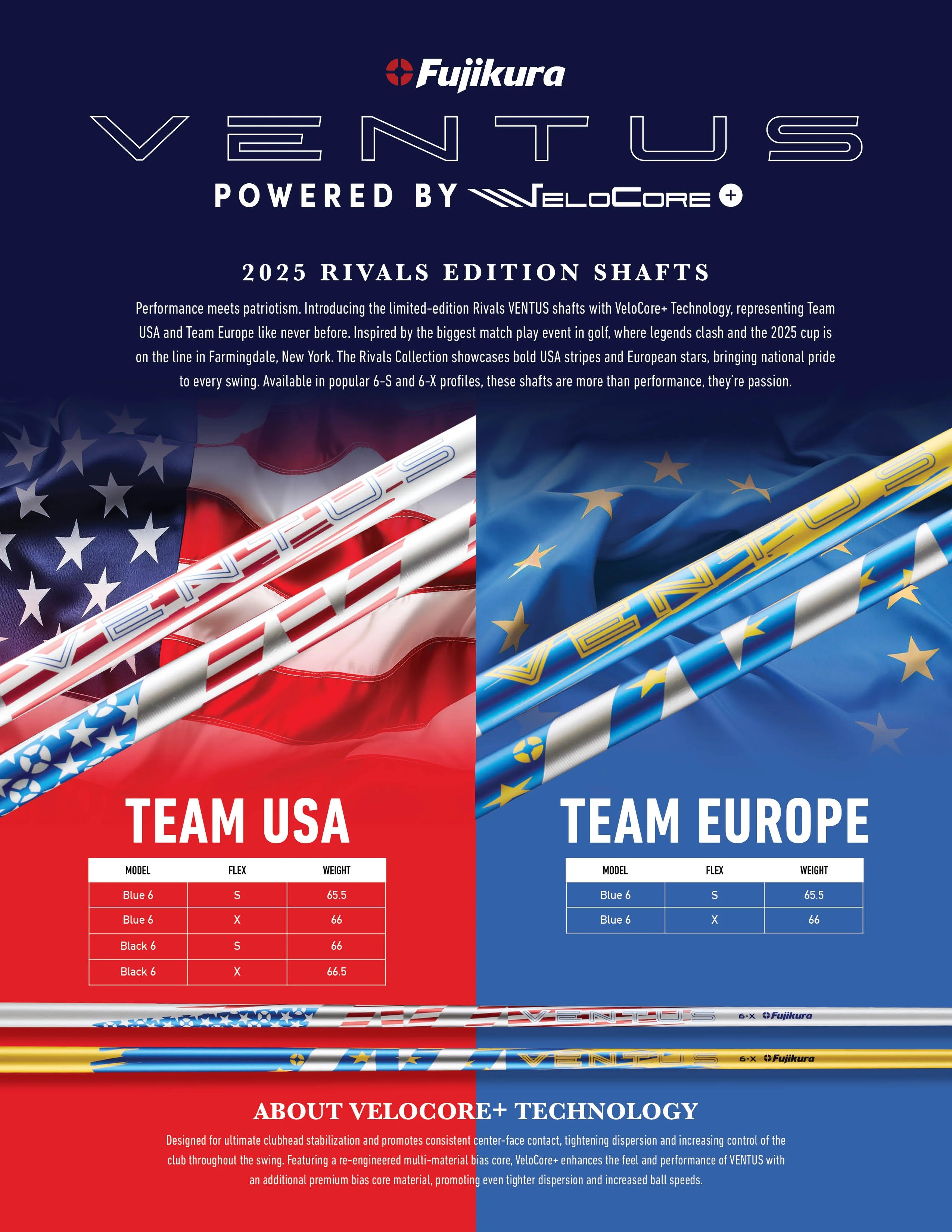 Fujikura Golf USA Ventus+ Rivals Shaft | RockBottomGolf.com