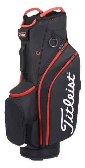 Titleist Cart14 ブラック キャディバッグ Titleist Golf Cart 14 Bag | RockBottomGolf.com