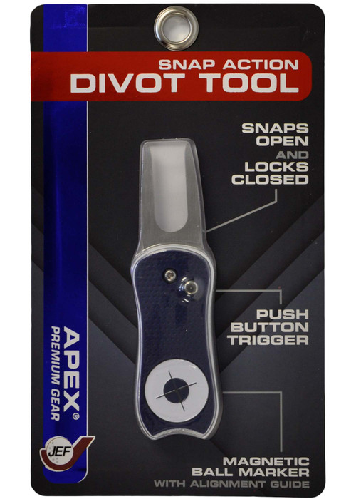 Jef World Of Golf Apex Snap Action Divot Tool | RockBottomGolf.com