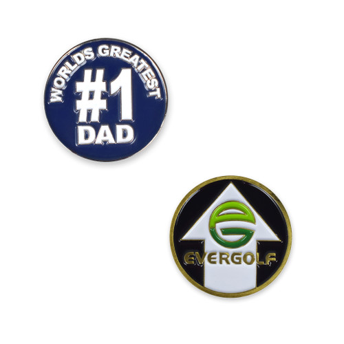 Monster G 3 Types of Golf Ball Markers (Earth Nickel, Nickel, Gold)