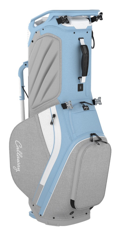 【DESCENTE GOLF 】Women's Round Point Cart Bag /追跡付 DESCENTE GOLF Cart Bag Straw-like Material Ring Included