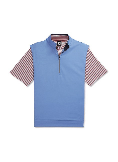 Gilet homme FootJoy taille moyenne froncée 1/2 zip jersey